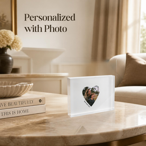 Personalised Photo Acrylic Block – Best Mom Ever - Unique Gift