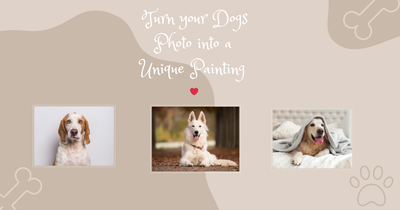 Turn Your Dog’s Photo into a Unique Painting + with Personalized Gift
