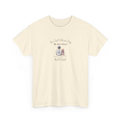 Personalized Tshirt, First Fathers Dad Gift