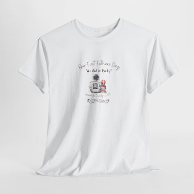 Personalized Tshirt, First Fathers Dad Gift