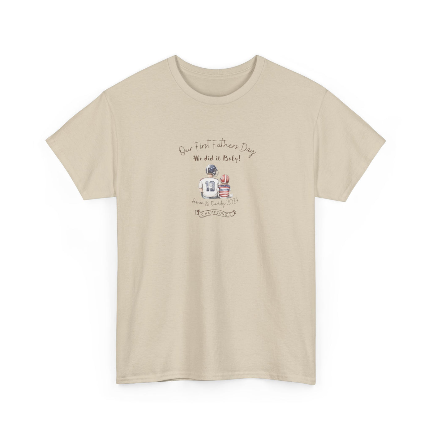 Personalized Tshirt, First Fathers Dad Gift