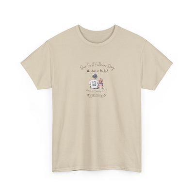 Personalized Tshirt, First Fathers Dad Gift