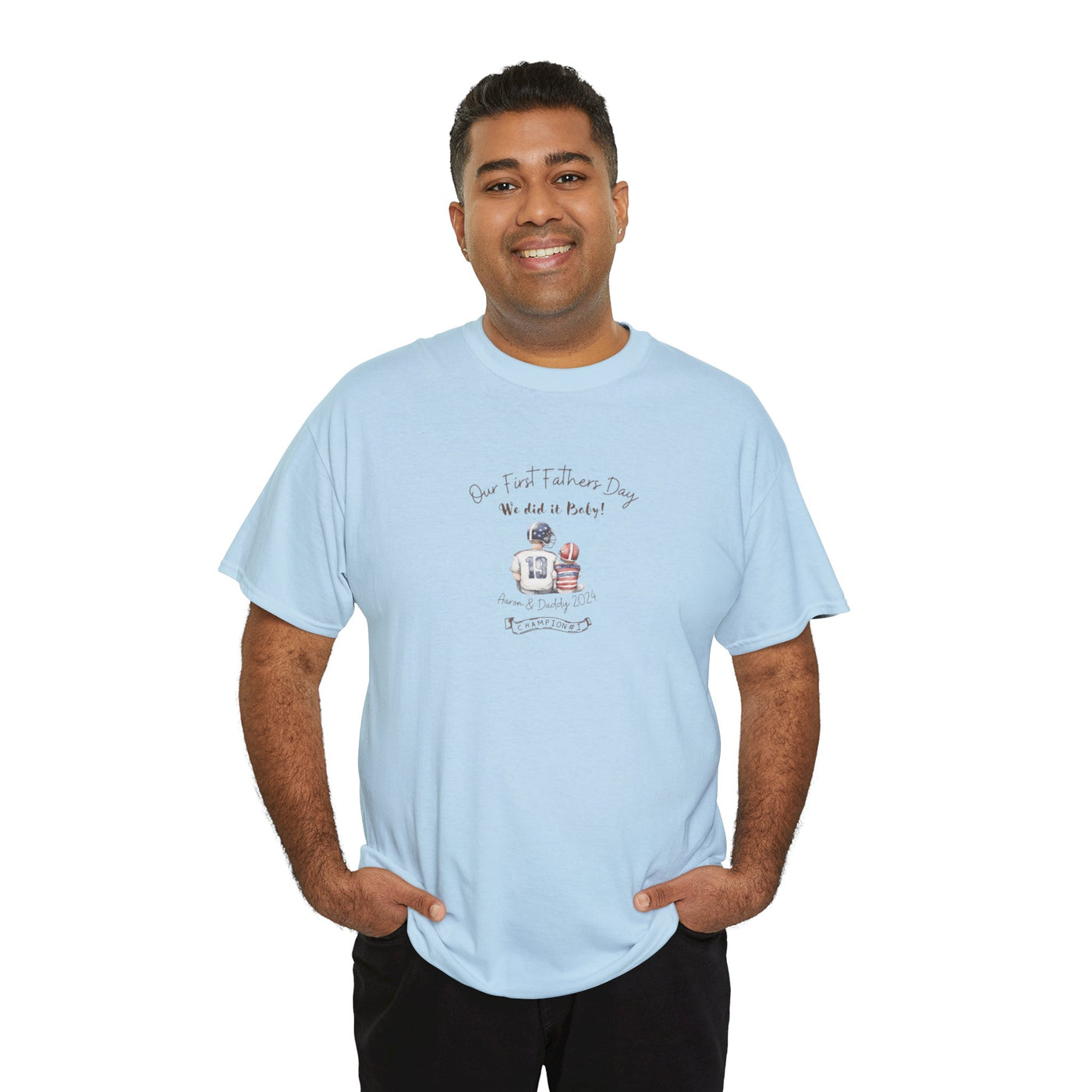 Personalized Tshirt, First Fathers Dad Gift