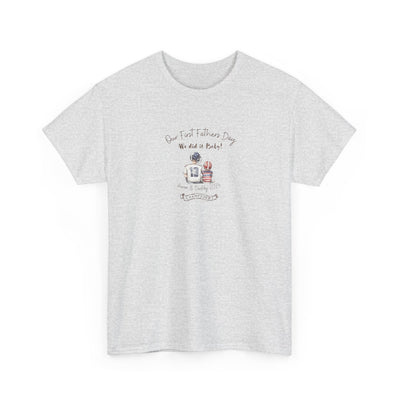 Personalized Tshirt, First Fathers Dad Gift
