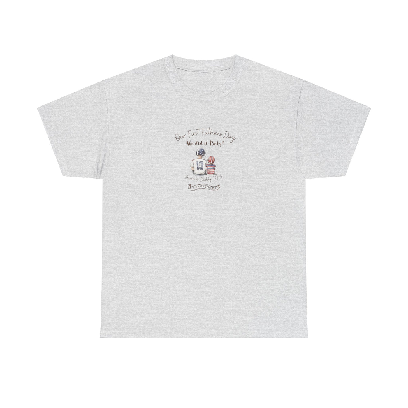 Personalized Tshirt, First Fathers Dad Gift