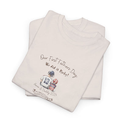 Personalized Tshirt, First Fathers Dad Gift