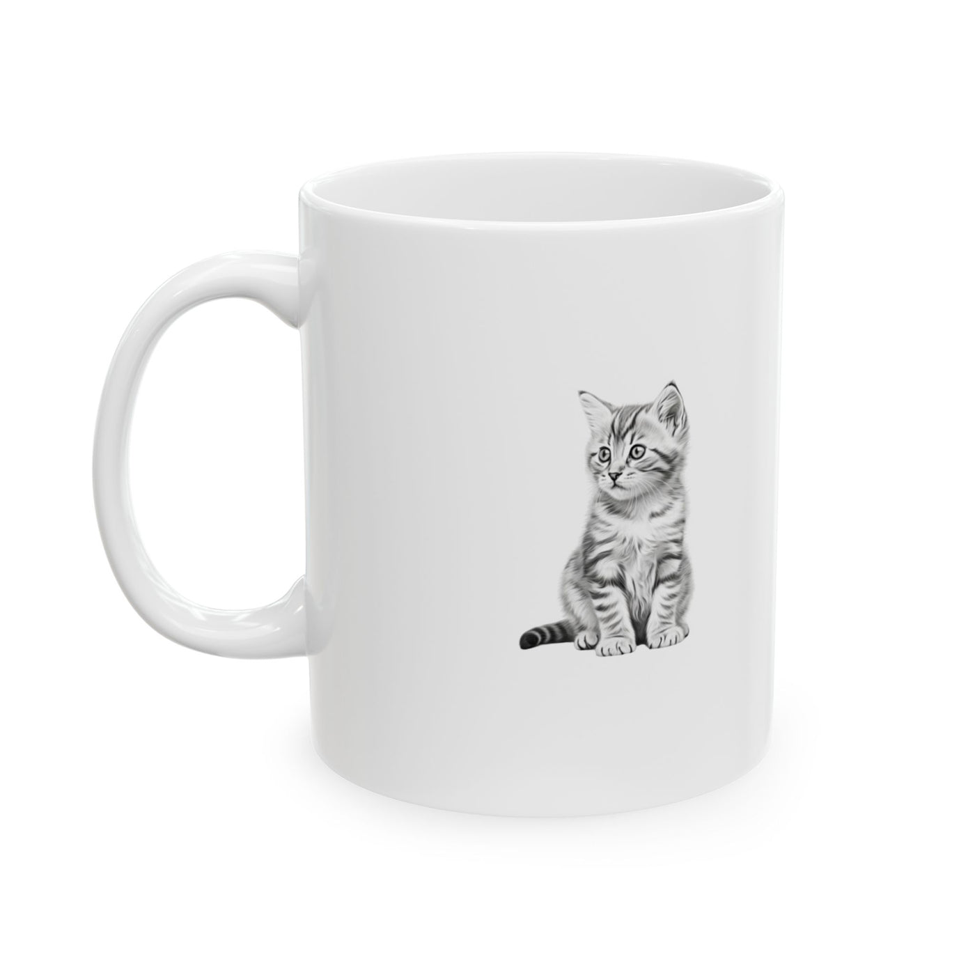 Kitten Mug - Cute Custom Ceramic Cup for Animal Lovers