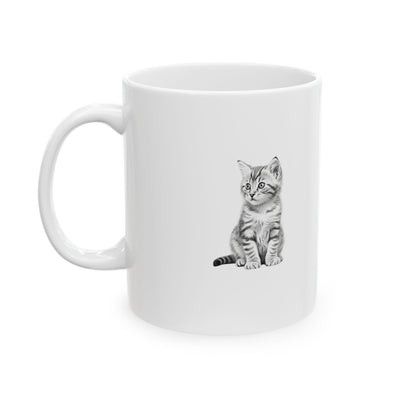 Kitten Mug - Cute Custom Ceramic Cup for Animal Lovers
