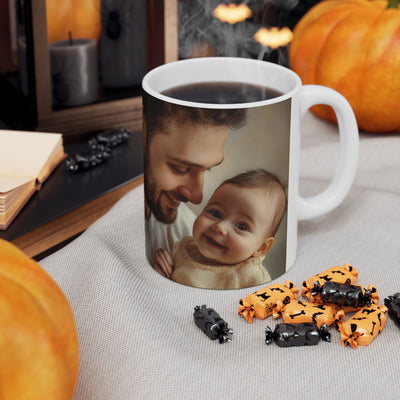 Custom Coffee Mug, Photo Mug x 1 Photo