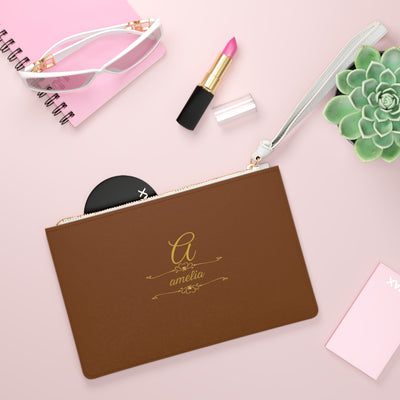 Personalized Clutch Bag, Custom Makeup Bag
