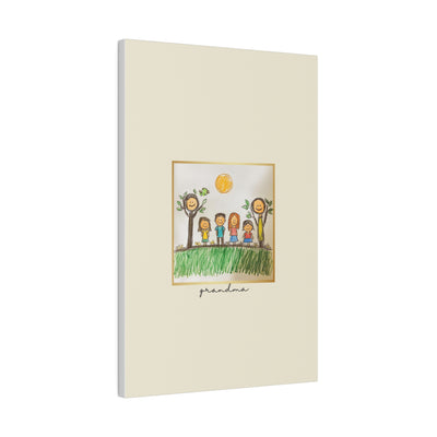 Personalized Childrens Art Grandma Matte Canvas