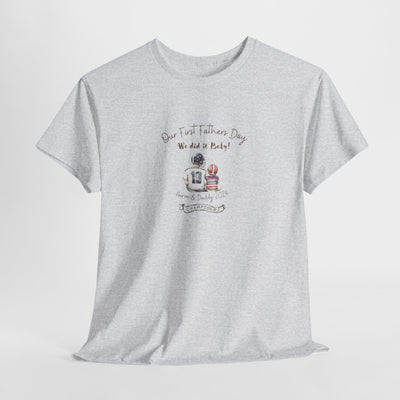 Personalized Tshirt, First Fathers Dad Gift