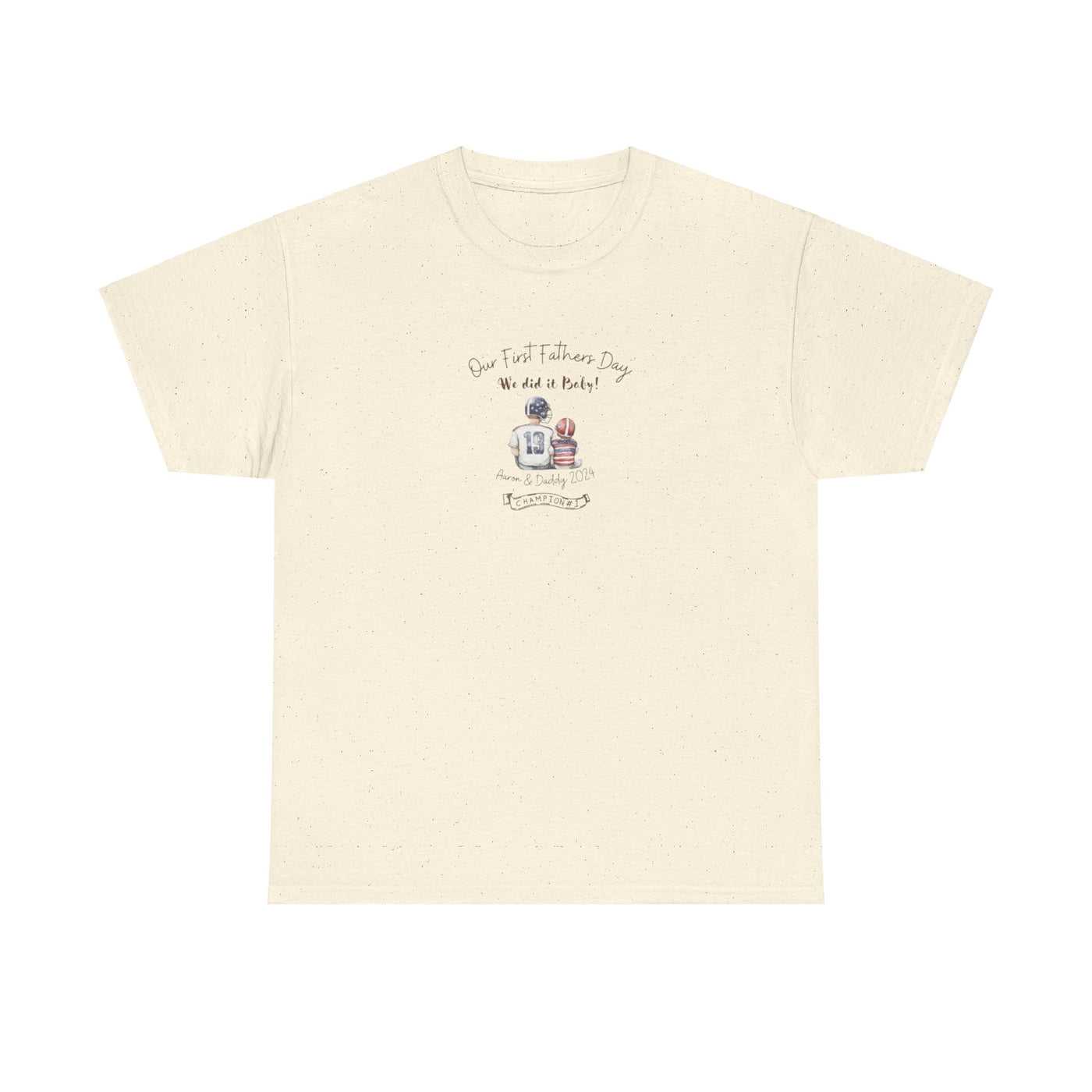 Personalized Tshirt, First Fathers Dad Gift