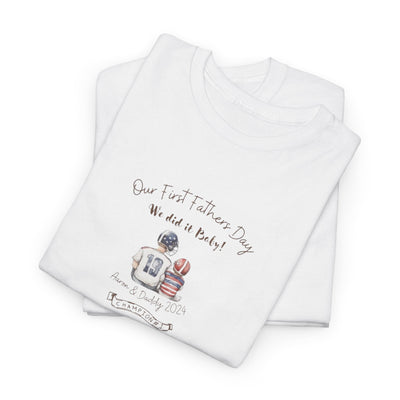 Personalized Tshirt, First Fathers Dad Gift