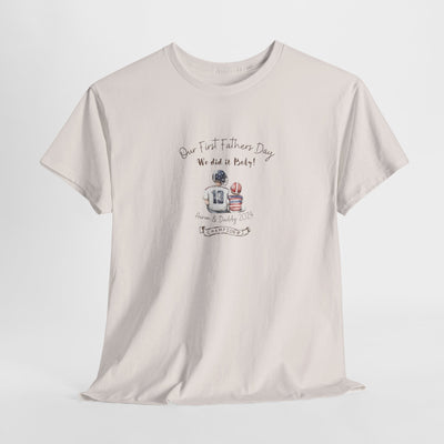 Personalized Tshirt, First Fathers Dad Gift