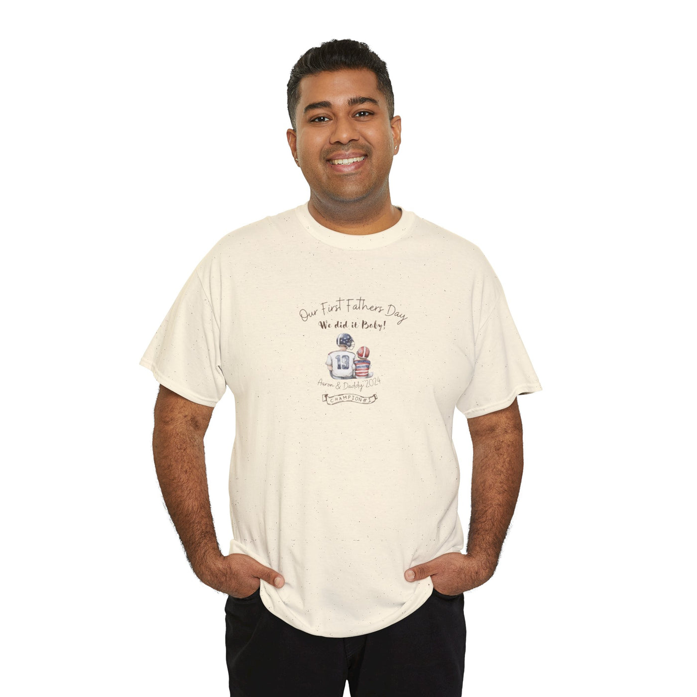 Personalized Tshirt, First Fathers Dad Gift
