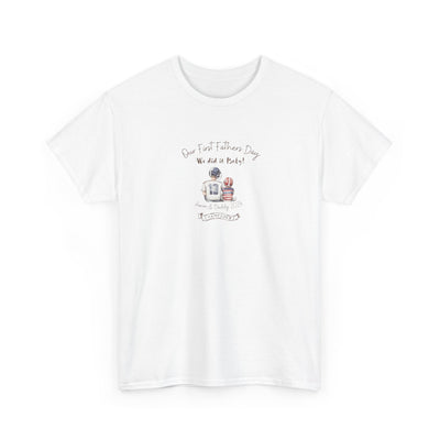 Personalized Tshirt, First Fathers Dad Gift