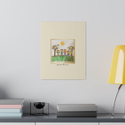 Personalized Childrens Art Grandma Matte Canvas