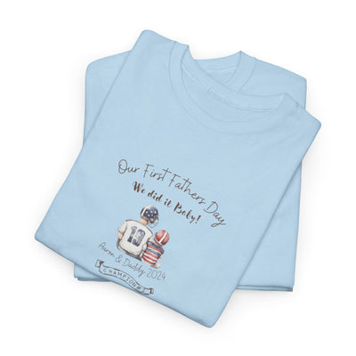 Personalized Tshirt, First Fathers Dad Gift