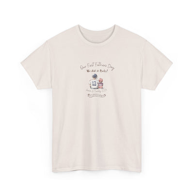 Personalized Tshirt, First Fathers Dad Gift