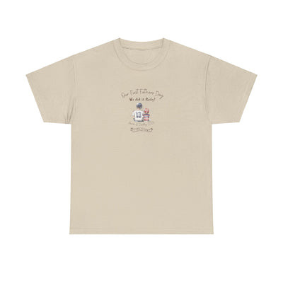 Personalized Tshirt, First Fathers Dad Gift