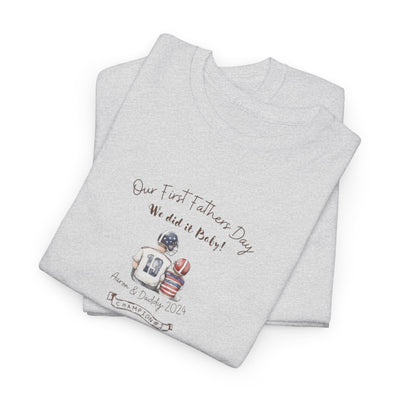 Personalized Tshirt, First Fathers Dad Gift