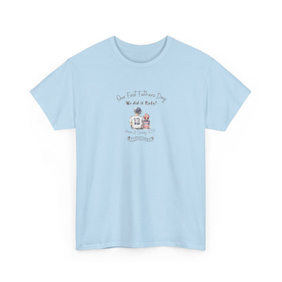 Personalized Tshirt, First Fathers Dad Gift