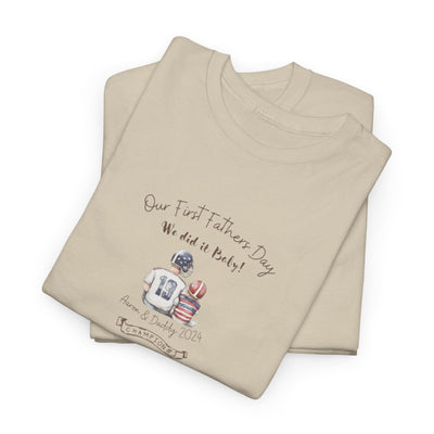 Personalized Tshirt, First Fathers Dad Gift