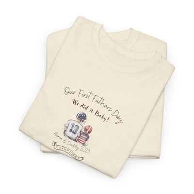 Personalized Tshirt, First Fathers Dad Gift
