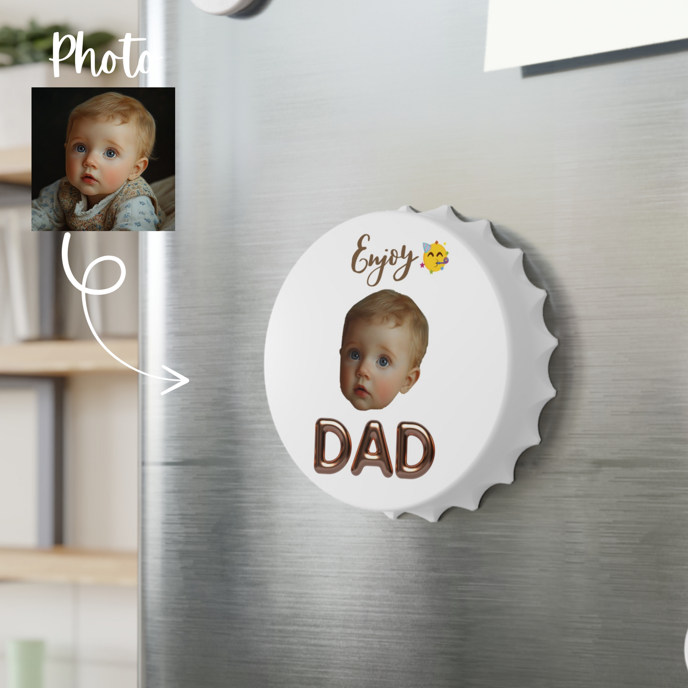 Custom Bottle Opener, Dad Gift