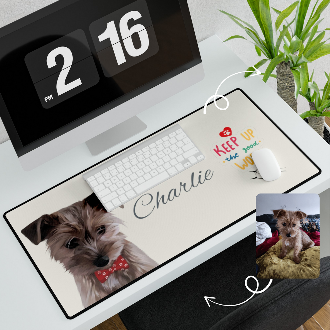 Personalized Gaming Desk Mats | Photo Gifts | Printerpix Custom Desk Mat - Custom Photo Picture Mat main image 2
