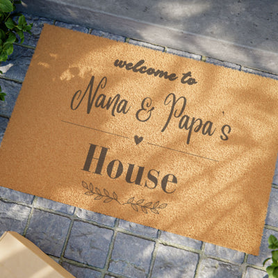 Grandparents Custom Door Mat Gift
