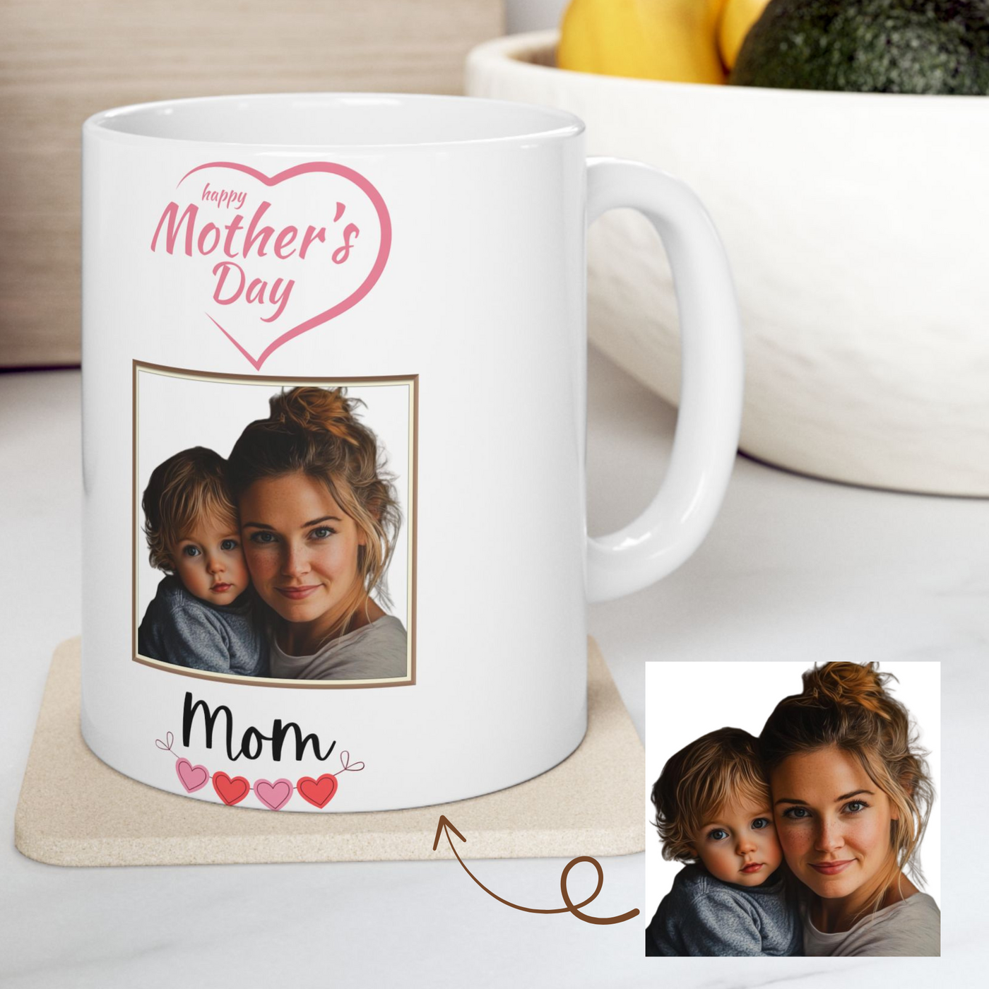 Photo Mug, Happy Mothers Day Gift