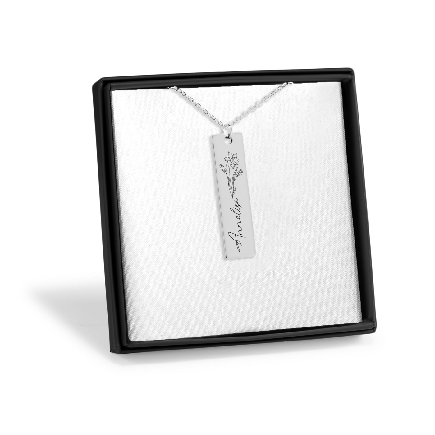 Birthflower Necklace, Personalized Necklace
